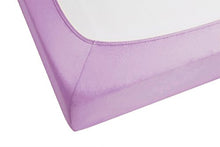 Biberna 0012344 Lenzuolo Frottee-Stretch (Altezza Materasso max. 22 cm) 1X 90X190 cm > 100X200 cm, Viola