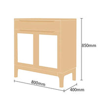 XINMUHE-Z Armadietti Cinesi Moderni Semplici - Armadietto Laterale da Pranzo, Materiale in Legno Massello, con 2 Cassetti, Lussuosi Ed Eleganti Mobili Contenitori