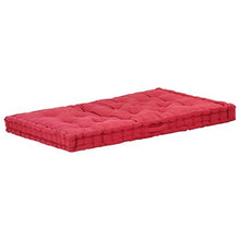 FAMIROSA Cuscino per Pallet e Pavimento in Cotone 120x80x10 cm bordò