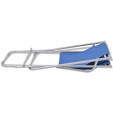 vidaXL Sedie Sdraio Reclinabili 2 pz Blu Acciaio 69x61x94cm Lettino Prendisole