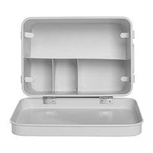 Harbour Housewares Vintage First Aid Bagagli Scatola Metallica - Piazza Metal Box ermetico Seal - Bianco