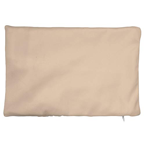 FabricMCC - Copricuscino decorativo in pasta di fagioli, 20 x 30 cm, colore: giallo, pelo corto, Taupe, 8 x 12