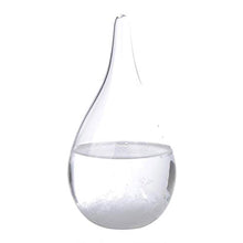 Pratico vetro anti-tempesta, vetro anti-tempesta per la previsione del tempo, elegante trasparente per bar a casa(White without base)