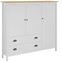 Tidyard Armadio Vestiti Camera da Letto Moderno a 3 Ante Armadio Guardaroba con 2 Cassetti e 5 Ripiani 142x45x137 cm