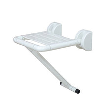 TLMYDD Acciaio Inox Vecchia Gravidanza Sedie Pieghevoli Donna Entrata Parete del Corridoio Bagno Sgabello Doccia Sgabello da Bagno (Color : White)