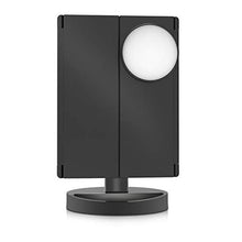 MGWA - Specchio compatto per trucco, 22 LED, con luce LED, specchio per trucco, specchio LED, 1 x 2 x 3 x 10 x con ingrandimento da tavolo regolabile a 180 gradi