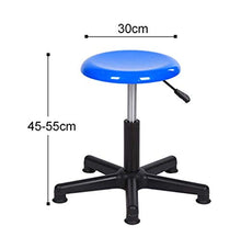 Sgabello Comodo bar sedia ascensore sgabello scuola laboratorio laboratorio girevole sedia da lavoro sgabello di lavoro in vetro addensato sedia in acciaio sedia superficie superficie 45-55cm nero mob
