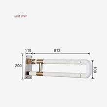 Maniglioni da Bagno A Forma di U di Slittamento Non Pieghevole Supporto Maniglia della Guida, Grab Bar, Sicurezza Vibrazione di Antiscivolo Bagno corrimano, Servizi igienici Parete Maniglia Accessori