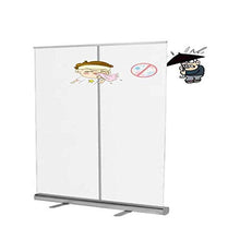 WAWB Divisore in Plastica Pop-Up 80 * 200Cm Schermo Protettivo Antiribaltamento per Schermi Sociali in PVC Trasparente per Luoghi Pubblici