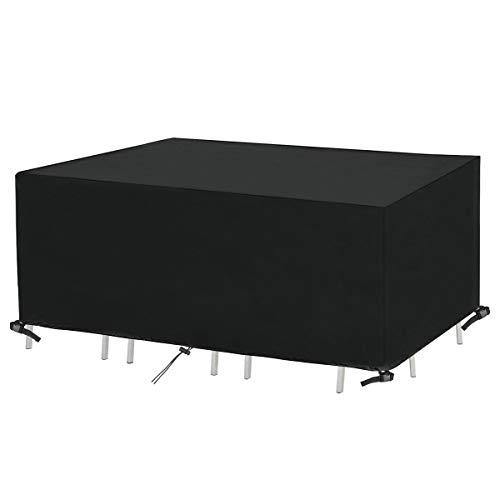 SanGlory Coperture per Set Arredo Giardino 200x160x70cm, Copertura Tavolo Esterno Telo Copri Protettivo per Mobili da Giardino Impermeabile Anti-UV Oxford Copritavolo da Esterno(200 x 160 x 70cm) - Arredi Casa