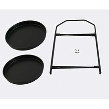 TONG HXF- Tavolino da caffè Semplice Doppio tavolino Piccolo Ferro da Stiro Divano Letto Camera da Letto tavolino Rotondo Durevole (Color : White)