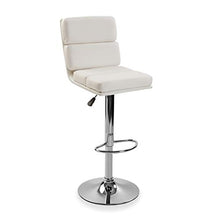 Versa 17920210 Sgabello con altezza regolabile in finta pelle Devon, 113 x 49 x 40 cm