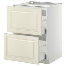 METOD/MAXIMERA base cabina f piano cottura/2 frontali/2 cassetti 60x61.8x88 cm bianco/Bodbyn bianco sporco