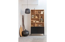 Green Farm - Armadio Chamberledge naturale con porte nere [fsc]