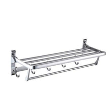 BALLYE Portasciugamani Pieghevole in Alluminio, portasciugamani Multiplo con Ganci, portasciugamani a Parete, portaoggetti, per Cucina in Bagno