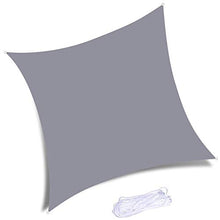 YTQ Vele Parasole Rettangolare A Vela da Esterno Impermeabile da Giardino Patio per Feste Protezione Solare Tenda da Sole 95% Blocco UV con Panno in Corda Libera(Color:Grigio)