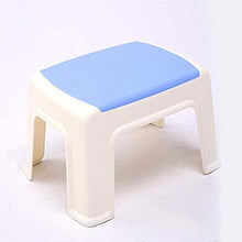 Plastic Sgabello bambini, a strati Panchina, Household moderno semplice Moda Tavolo Sgabello, Bagno Sgabello (Color : Blue)