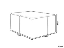 Beliani Telo Impermeabile Protettivo per Arredi da Giardino 200 x 185 x 75 cm Roma Cassino Milano