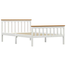 FAMIROSA Giroletto con 2 Cassetti Bianco in Massello di Pino 120x200 cm-0434