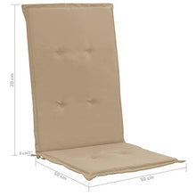 Festnight Set di 4 Cuscini per Sedia a Sdraio Cuscini per Sedie da Giardino120x50x3 cm/100x50x3 cm Cuscino Imbottito per Sedia reclinabile con Cinghie Cuscino Prendisole Colori Diversi