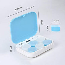 BGSFF Portapillole con promemoria Timer - Organizer per medicinali con Allarme - Fino a 6 Volte al Giorno per ricordare di Prendere farmaci - Dispenser di Pillole