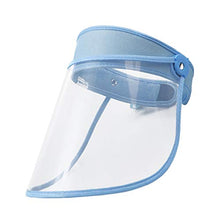 Garneck Protezione Visiera di Sicurezza Antipolvere Anti-Olio Protezione Facciale Protezione Cappuccio Vuoto Superiore Protezione Antiappannamento per Cucina Esterna (Azzurro)