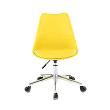 AMBH Sgabelli da Bar Moderni Regolabili in Altezza con Schienale Girevole Sgabello in Altezza Sgabello da Cucina in Metallo in Pelle Sgabello da Ufficio per Interni Cafe Bianco Nero(Color:Giallo)