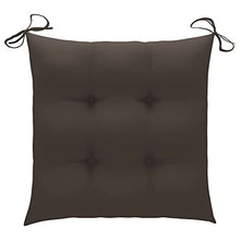 vidaXL Sedie da Giardino 2 pz e Cuscini Grigio Talpa Massello di Teak