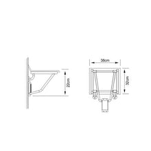 MGMDIAN Sgabello da Scarpe da Bagno Antiscivolo Sgabello da Doccia Sgabello da Parete Sedia a Scomparsa Sedia da Parete Pieghevole Sgabello da Bagno Accessori da Bagno