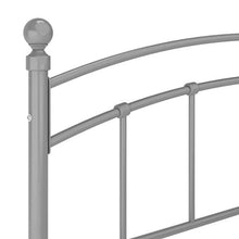 vidaXL Giroletto Grigio in Metallo 140x200 cm