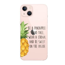 CrazyLemon Custodia in silicone per iPhone 11 Pro Max, custodia in gel di silicone TPU trasparente trasparente Bumper protettivo ultra sottile Bumper antiurto - Ananas