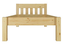 Erst-Holz Robusto Letto Classico in Pino massello Laccato per Materasso 90x200 con doghe rigide 60.38-09
