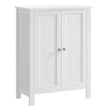 VASAGLE Armadio da Bagno Autoportante, Mobile da Bagno, Organizzatore Portaoggetti, con 2 Ripiani Regolabili, 30 x 60 x 80 cm, Bianco BCB60W