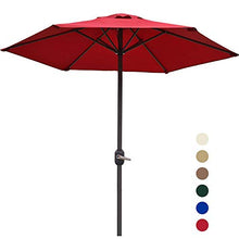 HXCD Giardino da 2 m con manovella, Parte Superiore Traspirante, 6 Stecche, Diametro del Ferro 38 mm, tettoia in Poliestere Esagonale, Patio/Spiaggia/Piscina