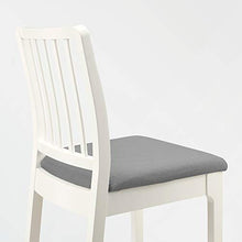 Sgabello bar EKEDALEN con schienale 45x51x114 cm bianco/Orrsta grigio chiaro