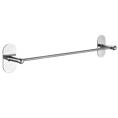MBYW Portasciugamani Moderno Portasciugamani Elegante per Il Bagno di Moda Asciugamano Potente Appeso Spugna da Bagno Spessa da Bagno 3m portasciugamani Singolo in Acciaio Inox Senza Canna da 56 cm