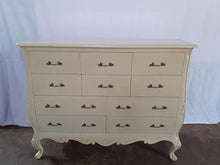 Rokoko - Cassettiera in stile antico Louises, stile barocco, colore: Avorio n. 25, larghezza 150 cm