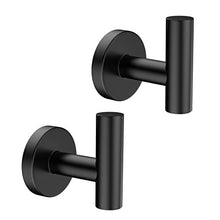 BOLANA 2 Pezzi Ganci Appendiabiti in Acciaio Inox Ganci Appendi Accappatoio Bagno Ganci Appendiabiti da Parete a Vite Ganci Cucina da Muro Viti Impermeabile per Cucina Bagno
