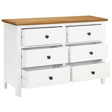 Cassettiera 105x33,5x73 cm in Legno Massello di Rovere