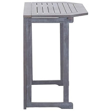SKM Tavolo da Balcone Pieghevole 90x50x74 cm in Massello di Acacia