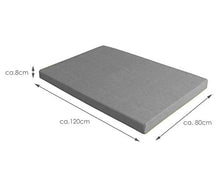 Herbag - Cuscino per Pallet Premium, con Cerniera, Rivestimento Lavabile, 120 x 80 cm, Colore: Grigio mélange