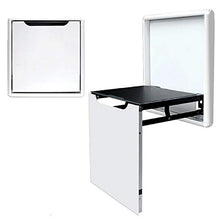 Bias&Belief Sgabello Pieghevole A Parete,Sgabello per Cambio Scarpe Invisibile,Angolo Protezione in ABS,Chiusura Silenziosa,Antiscivolo e Confortevole,Sostiene Fino A 80 kg,Bianca