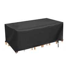 UNKB Copertura Tavolo Impermeabile da Giardino Traspirante, Copertura Mobili Giardino Resistente Oxford 420D, Copertura per Mobili Esterno Rettangolari Copertura 180 x 120 x 74 cm