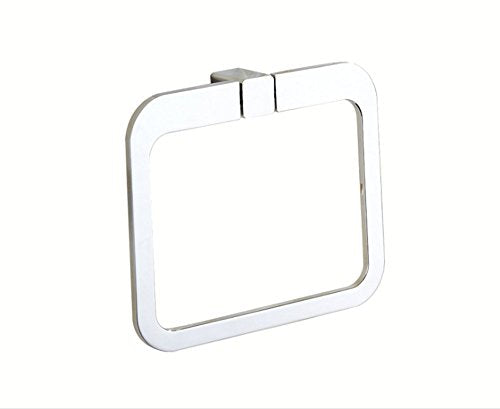 MBYW Portasciugamani Moderno Minimalista Portasciugamani Elegante per Il Bagno di Moda Ciondolo in Metallo Semplice per Bagno in Acciaio Inox Cromato con portasciugamani