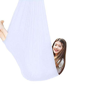 LICHUXIN - Amaca sensoriale per bambini, per terapia interna, dondolo, coccola, dondolo, effetto calmante sul bambino con esigenze speciali (colore: bianco, dimensioni: 100 x 280 cm)