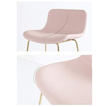 LILIS Barhocker Sgabelli da Bar,Sedia da Cucina for La Colazione, Seduta in Metallo, più Comoda (Color : Pink, Size : 46X48X65CM)