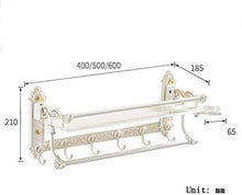 Great Coat Ganci, Parete Mensole alluminio dello spazio pieghevole Bagno rack di stoccaggio con il gancio, stelo portasciugamani, non Fade multifunzione Cosmetic rack di stoccaggio, Tieni la grande vi