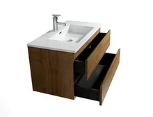 Badplaats B.V. Mobili da Bagno Angela 80cm Rovere - Armadio mobiletto lavabo Mobili Armadietto