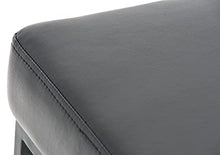CLP Sgabello Bar Montreal Imbottito In Similpelle I Sgabello Panchetto Design Cucina o Bar Telaio 4 Gambe Alt 85 CM, Colore:nero, Colore del telaio:nero