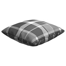 Buyounger Cuscini Decorativi 4 pz a Quadri Grigi 50x50 cm in Tessuto